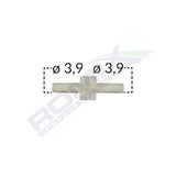 Conector liniar furtun conducte universal 3.9mm - gri set 5 buc