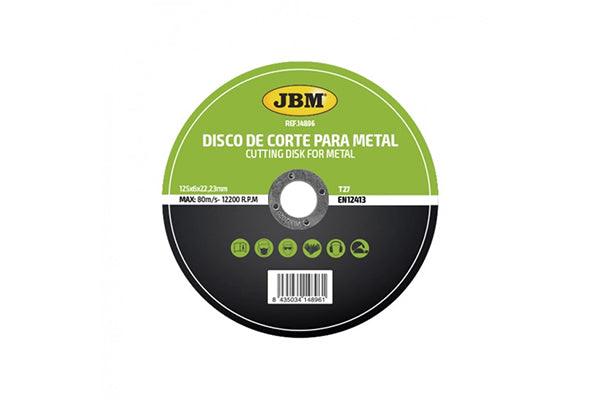 Disc de taiere debitare in metal 125 x 6 mm t27 jbm