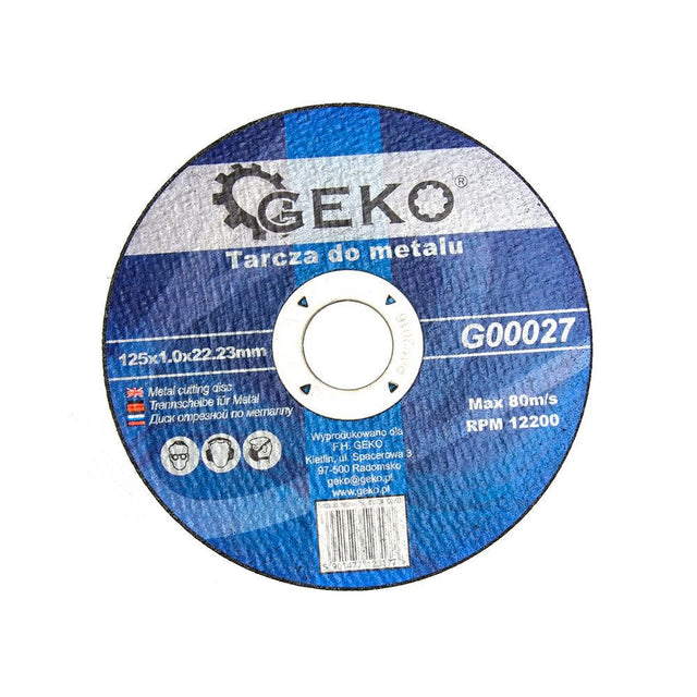 Disc taiere / debitare metal 125x1.0x22/23mm geko