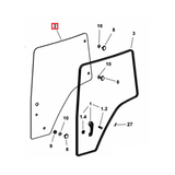 Geam Usa Stanga Pentru Tractor Deutz Fahr Same Lamburghini Hurliman