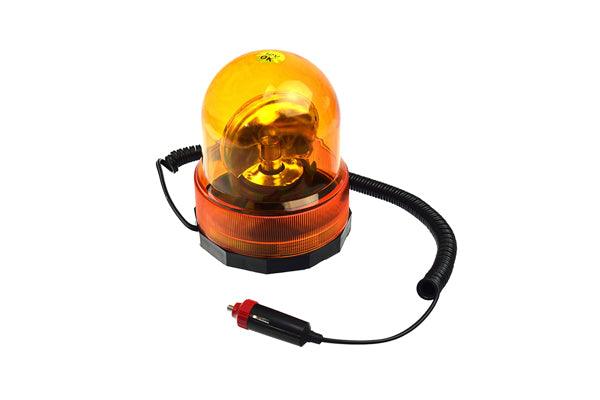 Girofar orange cu baza magnetica cu priza la 12v - geko