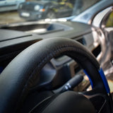 Husa volan lux albastru 37-39 cm