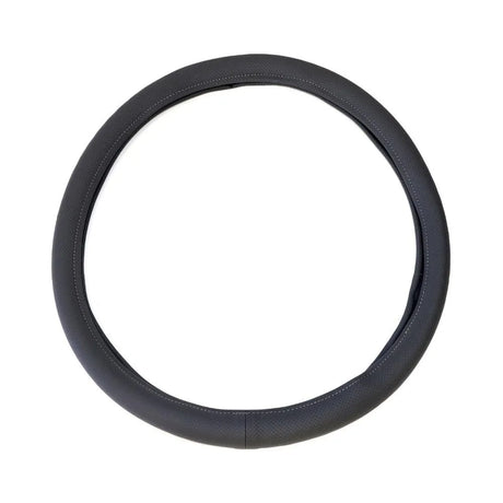 Husa volan piele ecologica perforata gri 44-48 cm umbrella