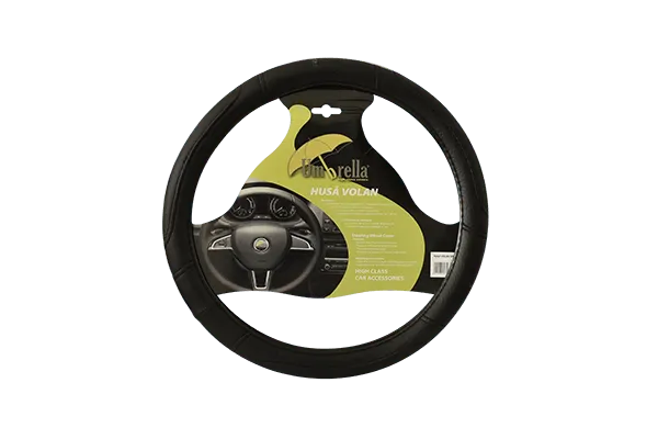 Husa volan simple negru 37-39 cm