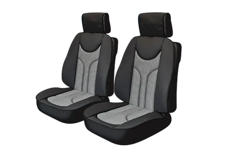 Huse scaun anatomic negru - set 2 buc