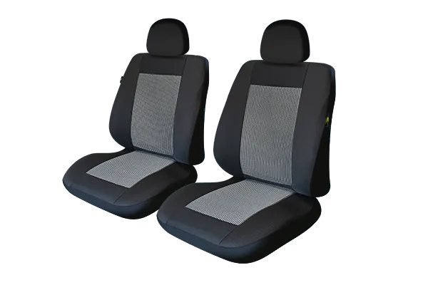 Huse scaun fata lux negru m1- set 2 buc