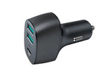 Incarcator auto cu 2xusb qc3.0 si 1xusb type-c 42w