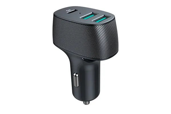 Incarcator auto cu 2xusb qc3.0 si 1xusb type-c 42w