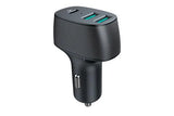 Incarcator auto cu 2xusb qc3.0 si 1xusb type-c 42w