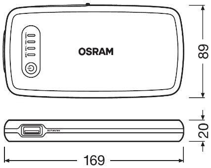 Jump starter / acumulator extern pornire auto 12v 6000mah osram battery start 200