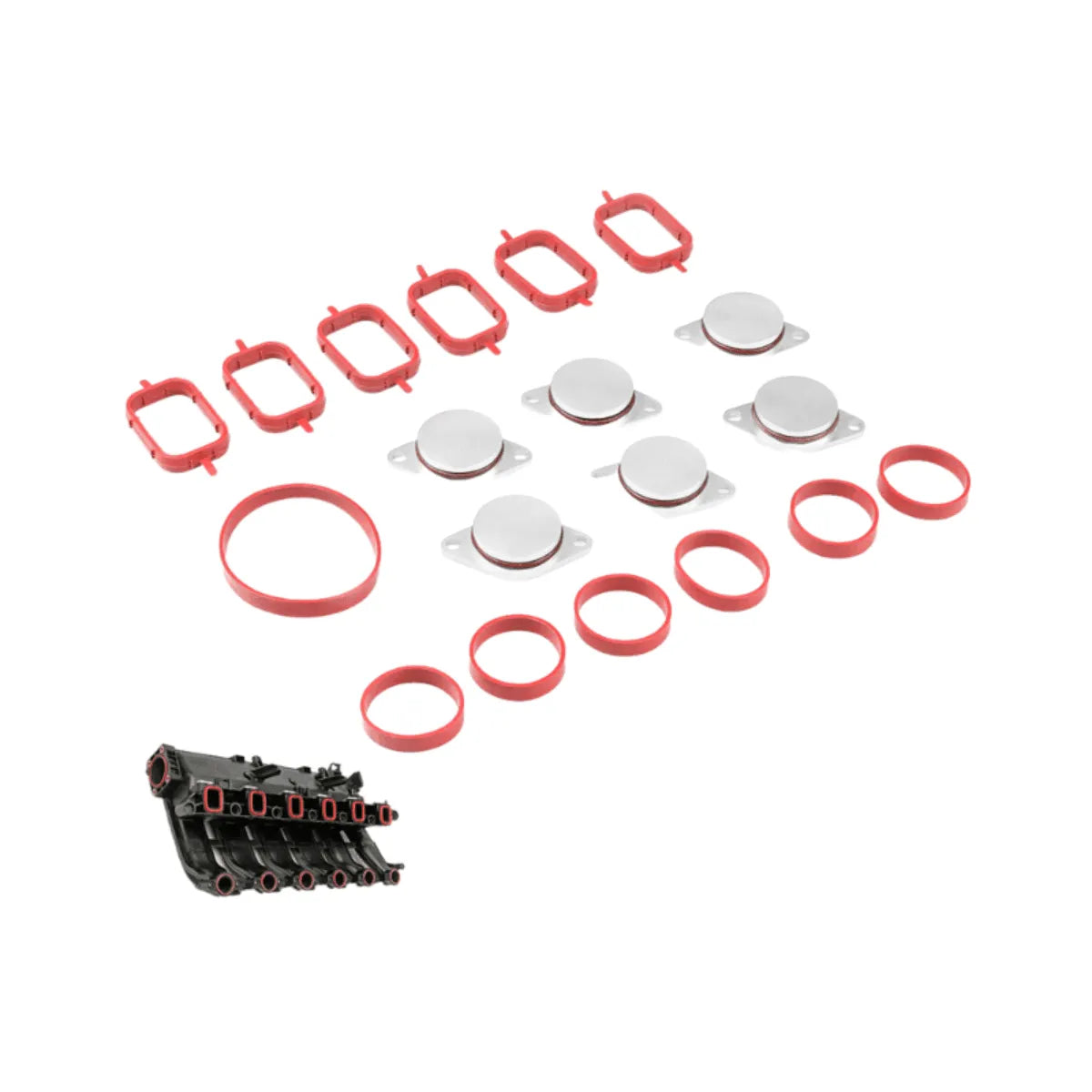 Kit reparatie clapete galerie admisie 6 dopuri 33mm BMW 2.0D/2.5D/3.0D