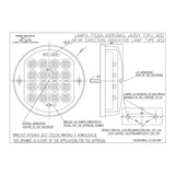 Lampa stop fi115, 16 LED, pozitie si stop frana, 12V, W30 166 Was pentru remorca, autoutilitara