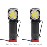 Lanterna frontala pni adventure f75, led 6w, 600 lm, cu acumulator si incarcator magnetic, suport pentru cap