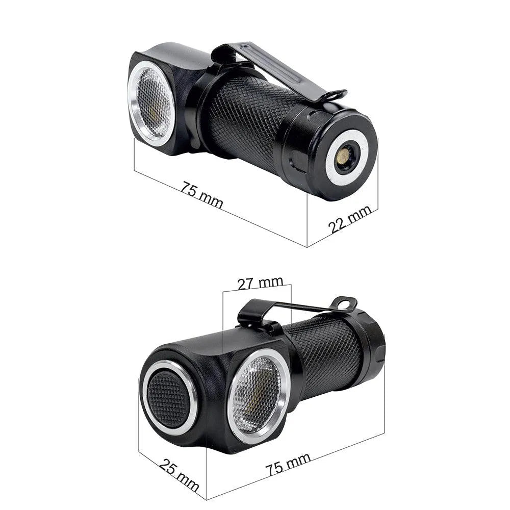 Lanterna frontala pni adventure f75, led 6w, 600 lm, cu acumulator si incarcator magnetic, suport pentru cap