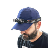 Lanterna frontala pni adventure f75, led 6w, 600 lm, cu acumulator si incarcator magnetic, suport pentru cap