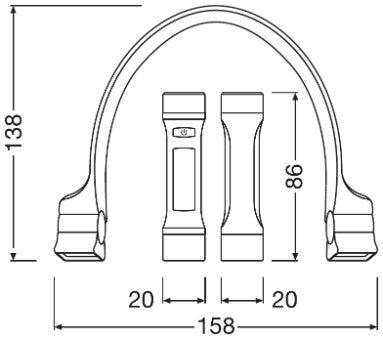 Lanterna pentru umar osram wearable neck light ledil413