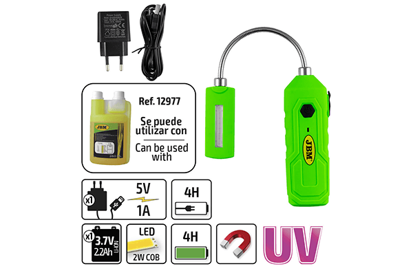 Lanterna portabila led - uv cu baza magnetica jbm