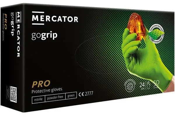 manusi-din-nitril-culoare-verde-structura-diamantata-m-set-50buc-2