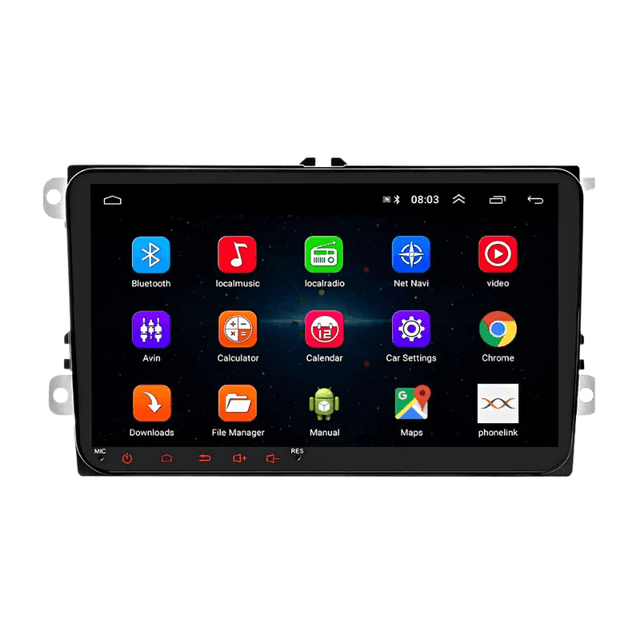 Navigatie auto Android 8.1 cu display 9” inch 2gb ram compatibil cu VW Passat Golf Touran Tiguan Jetta wifi hotspot