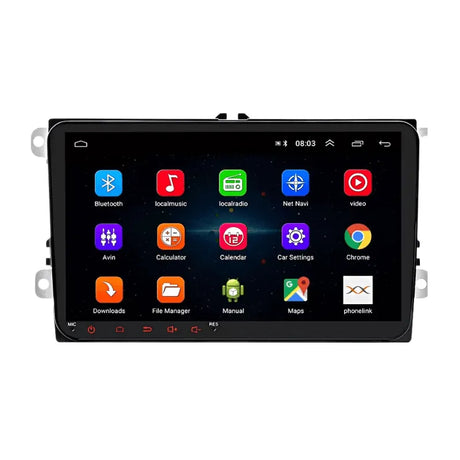 Navigatie auto Android 8.1 cu display 9” inch 2gb ram compatibil cu VW Passat Golf Touran Tiguan Jetta wifi hotspot
