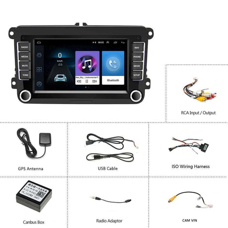 Navigatie auto Android 8.1 display 7” inch 1gb VW Passat Golf Touran