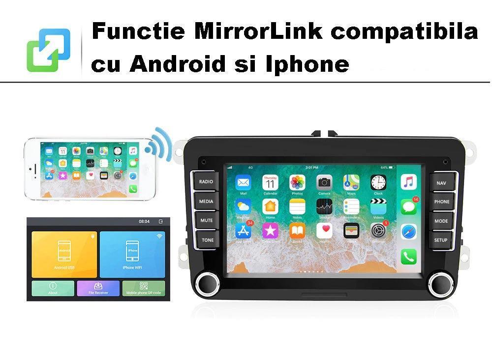 Navigatie auto Android 8.1 display 7” inch 2gb VW Passat Golf Touran