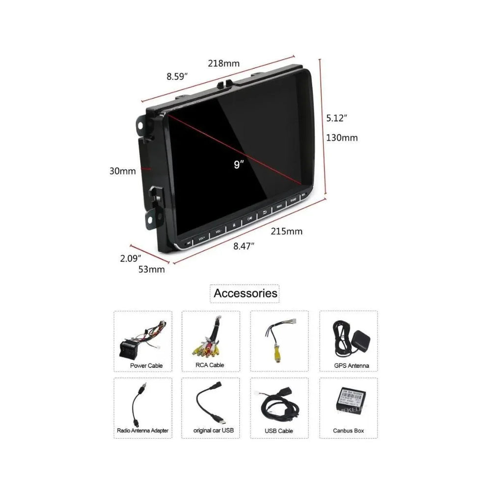 navigatie-auto-android-8-1-display-9-inch-1gb-ram-vw-passat-golf-wifi-5