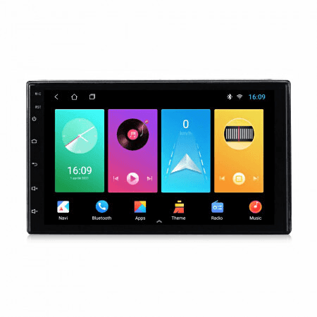 Navigatie auto cu android 9.0 7” Inch 2din 1gb ram waze wifi gps hotspot bluetooth mirrorlink