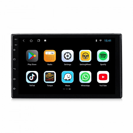 Navigatie auto cu android 9.0 7” Inch 2din 1gb ram waze wifi gps hotspot bluetooth mirrorlink