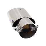 Ornament toba esapament drept otel inoxidabil argintiu 32-58mm