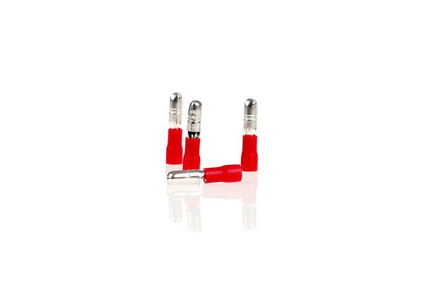 Papuc electric auto izolat rosu tip bila 4.0mm - set 10