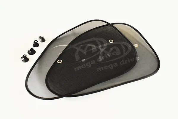 Parasolar lateral negru cu ventuze set 2buc (54x37cm)