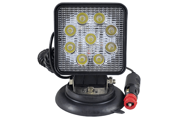 Proiector de lucru cu led. patrat. lumina concentrata. baza magnetica jbm