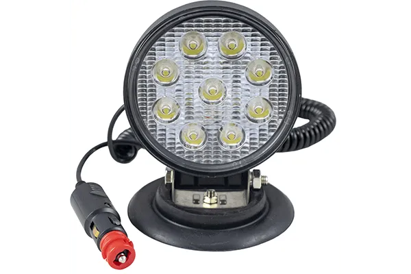 Proiector de lucru cu led. rotund. lumina concentrata. baza magnetica jbm