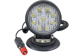 Proiector de lucru cu led. rotund. lumina concentrata. baza magnetica jbm