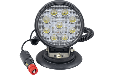 Proiector de lucru cu led. rotund. lumina concentrata. baza magnetica jbm