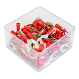 Set 100 papuci electrici terminali tip furca izolati 5.3mm