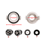 Set 2 adaptori H7 pentru becuri led sau xenon BMW E46 seria 3