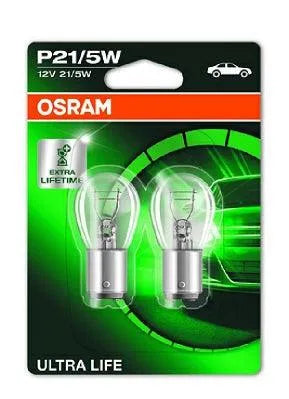 Set 2 becuri 12v p21/5w ultra life blister osram
