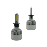 Set 2 becuri auto far LED H3 cob 8000lm 6000k alb rece cu ventilator