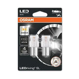 Set 2 becuri auxiliare cu led 12v (p21w) amber bli osram