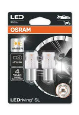 Set 2 becuri auxiliare cu led 12v (py21w) amber bli osram
