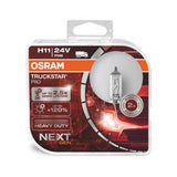 Set 2 becuri camion 24v h11 70 w truckstar pro +120% nextgen osram