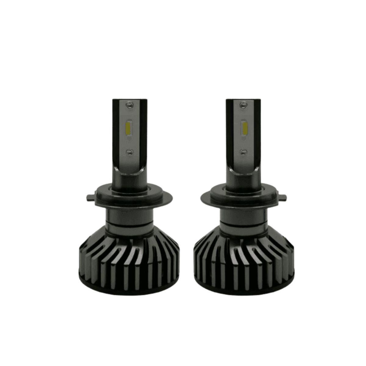 Set 2 becuri led H7 csp 20000lm 6000k alb rece ventilator si canbus