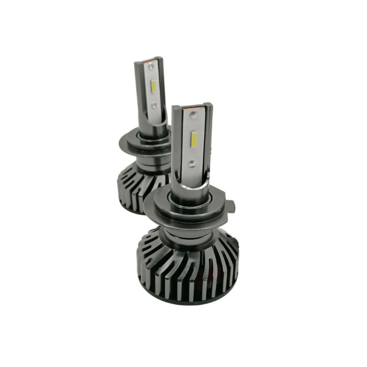 Set 2 becuri led H7 csp 20000lm 6000k alb rece ventilator si canbus