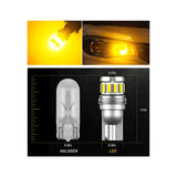 Set 2 becuri LED semnalizare auto W5W CSP portocaliu canbus T10 12V