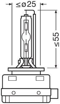 Set 2 becuri xenon 85v d1s xenarc night breaker laser nextgen osram