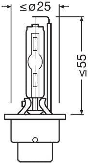 Set 2 becuri xenon 85v d2s xenarc night breaker laser nextgen osram