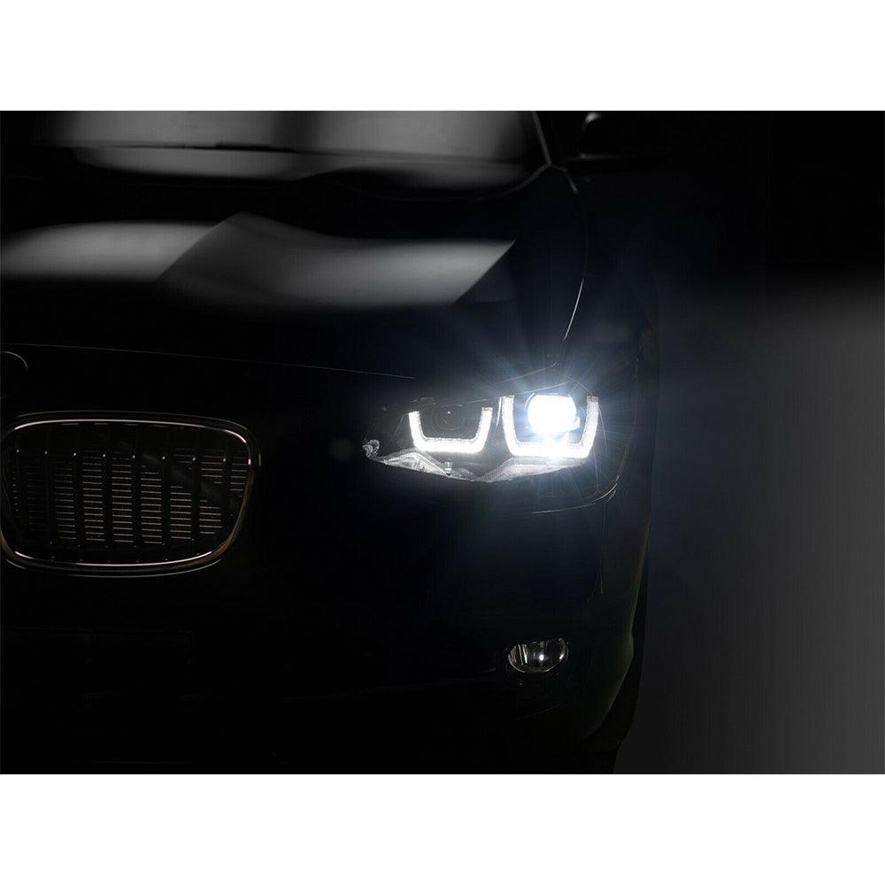 Set 2 faruri led pentru bmw 1 (f20.f21) (2011-2014) crom ledriving halogen ledhl103-cm osram