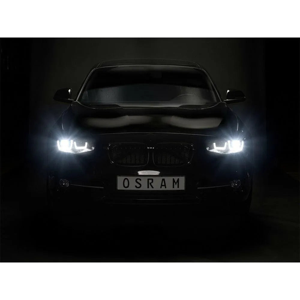 Set 2 faruri led pentru bmw 1 (f20.f21) (2011-2014) crom ledriving halogen ledhl103-cm osram